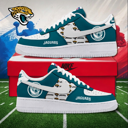 MEGA SALE - NEW CUSTOMIZED NFL30 JSJ JACKSONVILLE JAGUARS AF1 SNEAKERS