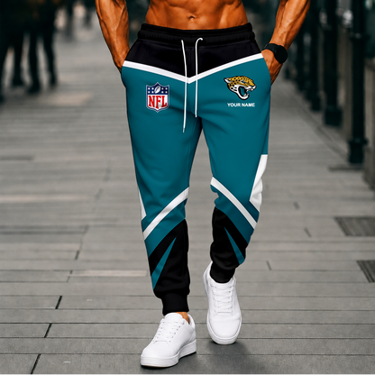 LIMITED EDITION - NEW CUSTOMIZED NFL30 JSJ JACKSONVILLE JAGUARS SWEATPANTS
