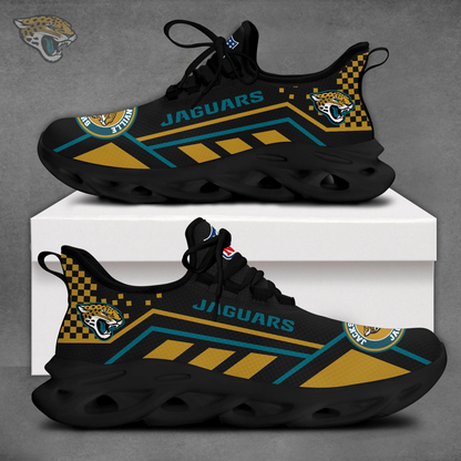 SPECIAL EDITION - NEW CUSTOMIZED NFL30 JSJ JACKSONVILLE JAGUARS MAX SOUL SHOES