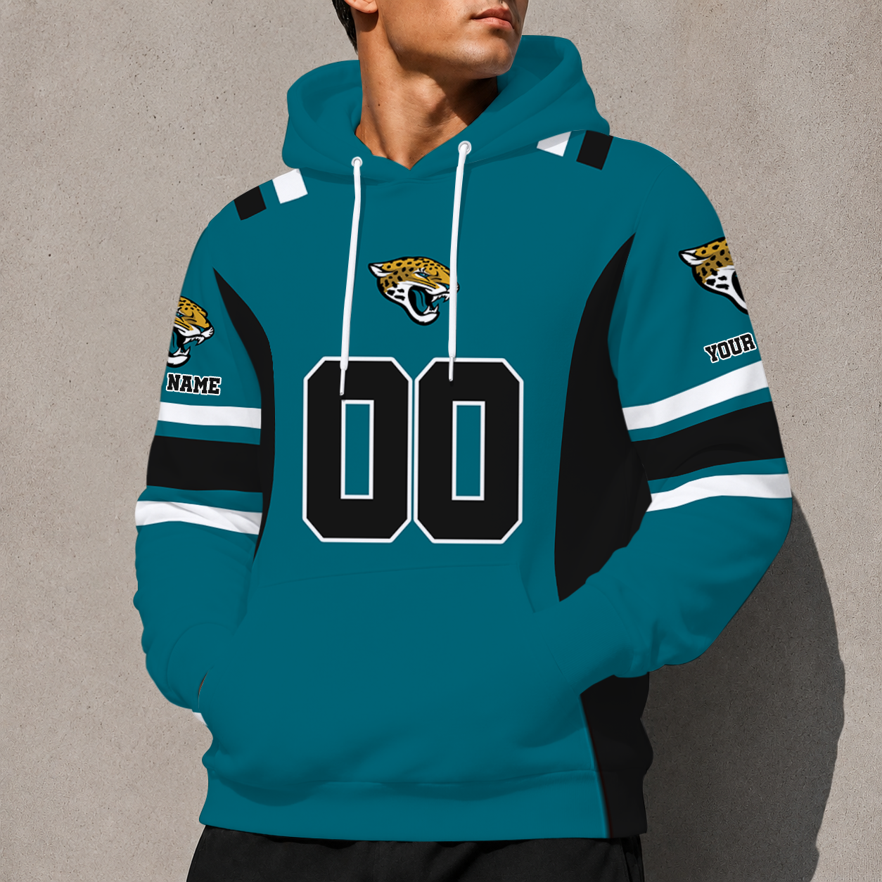 LIMITED EDITION - NEW CUSTOMIZED NFL30 JSJ JACKSONVILLE JAGUARS T-SHIRT, POLO SHIRT, ZIP POLO SHIRT, SWEATSHIRT, HOODIE & ZIP HOODIE
