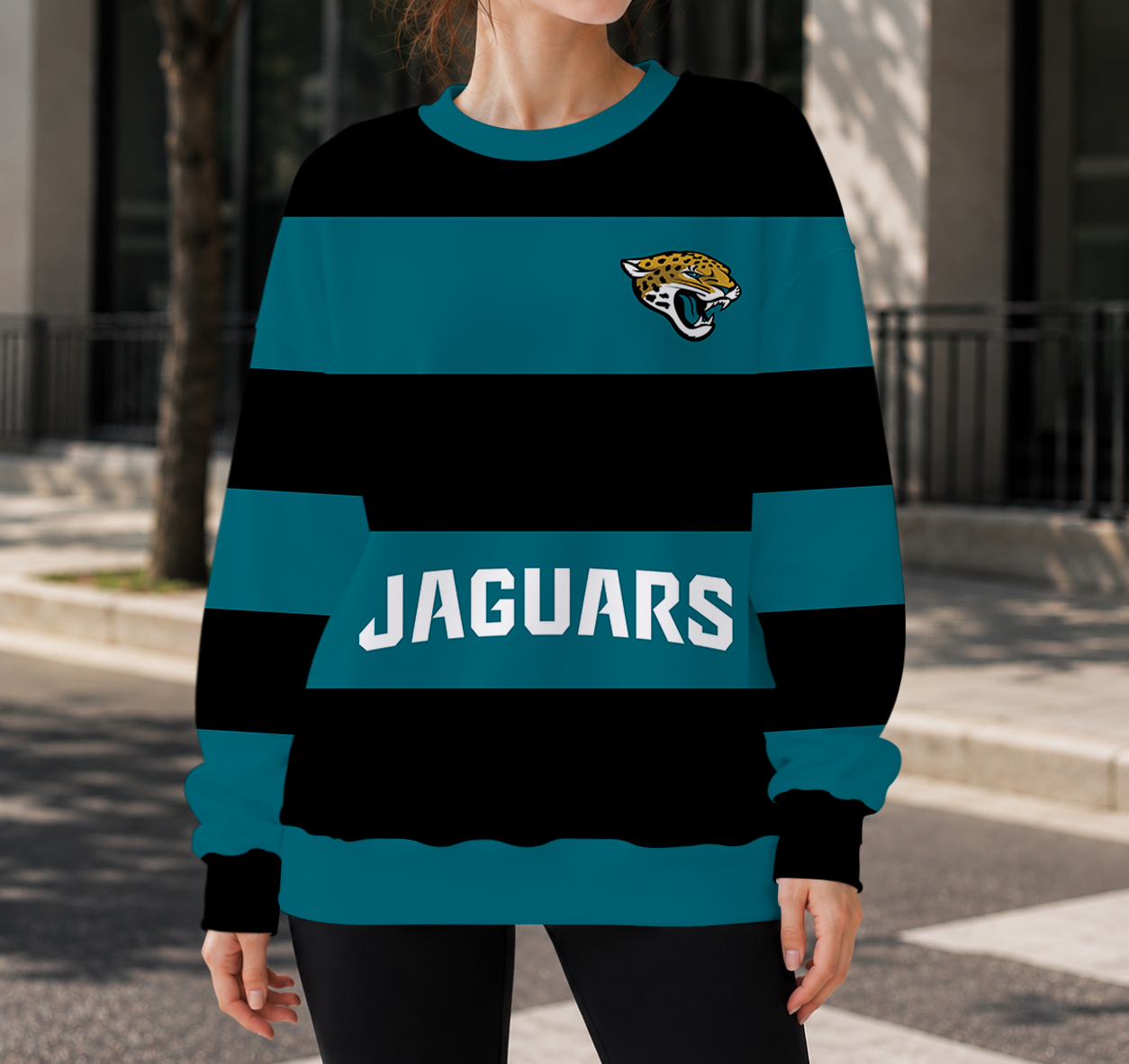 LIMITED EDITION - NEW CUSTOMIZED NFL30 JSJ JACKSONVILLE JAGUARS UNISEX SWEATSHIRT