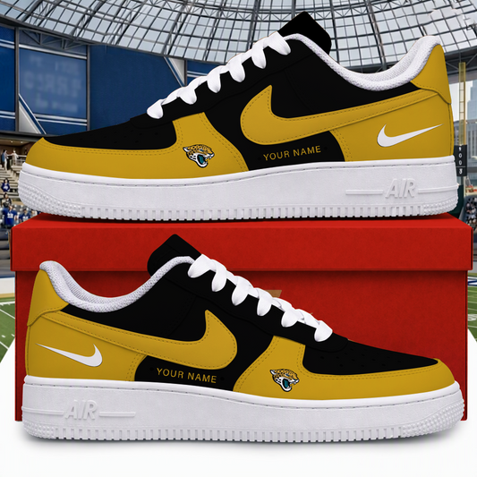 [SPECIAL OFFER] NEW CUSTOMIZED NFL30 JSJ JACKSONVILLE JAGUARS AF1 SHOES