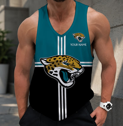 EXCLUSIVE EDITION - NEW CUSTOMIZED NFL30 JSJ JACKSONVILLE JAGUARS TANK TOP
