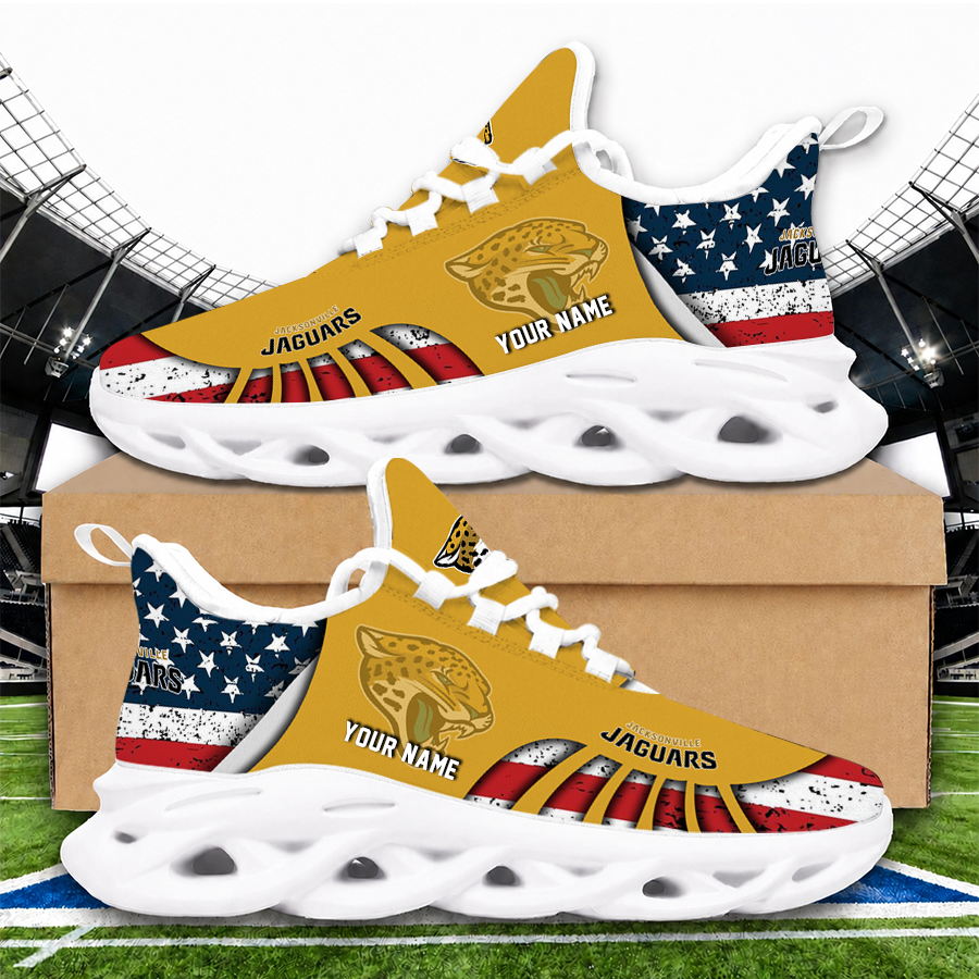 [SPECIAL OFFER] NEW CUSTOMIZED NFL30 JSJ JACKSONVILLE JAGUARS UNISEX CLUNKY SNEAKERS