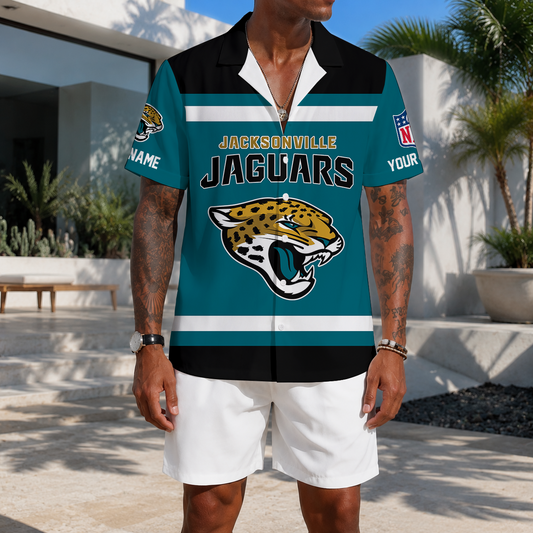 EXCLUSIVE EDITION - NEW CUSTOMIZED NFL30 JSJ JACKSONVILLE JAGUARS UNISEX HAWAIIAN SHIRT