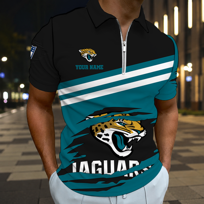 LIMITED EDITION - NEW CUSTOMIZED NFL30 JSJ JACKSONVILLE JAGUARS T-SHIRT, POLO SHIRT, ZIP POLO SHIRT, SWEATSHIRT, HOODIE & ZIP HOODIE