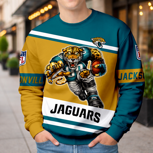 LIMITED EDITION - NEW CUSTOMIZED NFL30 JSJ JACKSONVILLE JAGUARS UNISEX T-SHIRT, POLO, HOODIE & JACKETS
