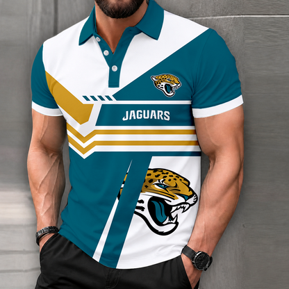 LIMITED EDITION - NEW CUSTOMIZED NFL30 JSJ JACKSONVILLE JAGUARS POLO SHIRT, ZIP POLO SHIRT & T-SHIRTS