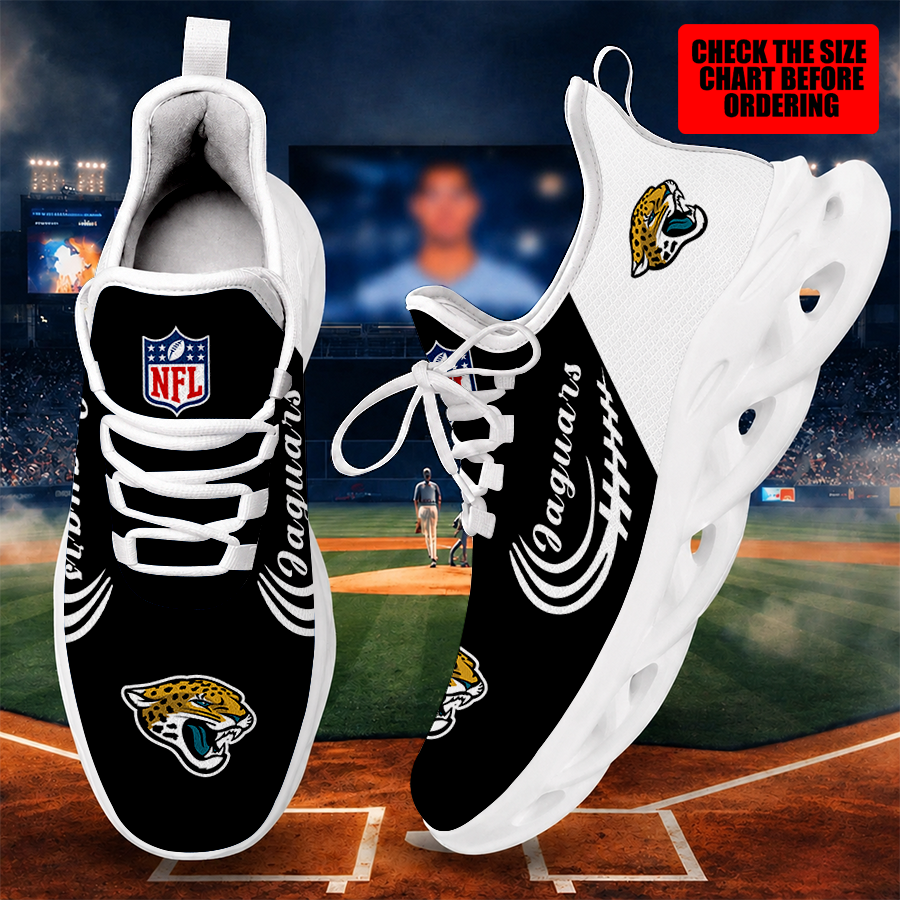 [SPECIAL OFFER] NEW CUSTOMIZED NFL30 JSJ JACKSONVILLE JAGUARS MAX SOUL SHOES