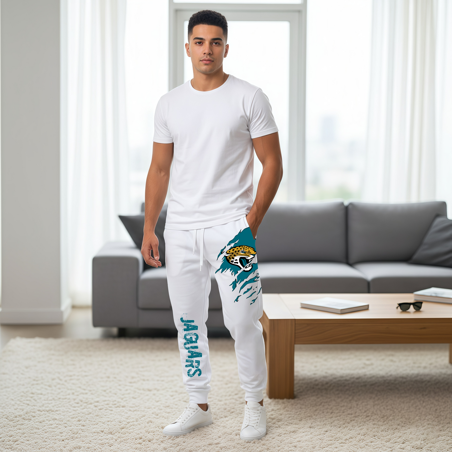 LIMITED EDITION - NEW PERSONALIZED NFL30 JSJ JACKSONVILLE JAGUARS JOGGERS