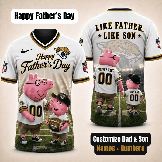 [FATHER'S DAY] NEW CUSTOMIZED NFL30 JSJ JACKSONVILLE JAGUARS FOOTBALL JERSEY