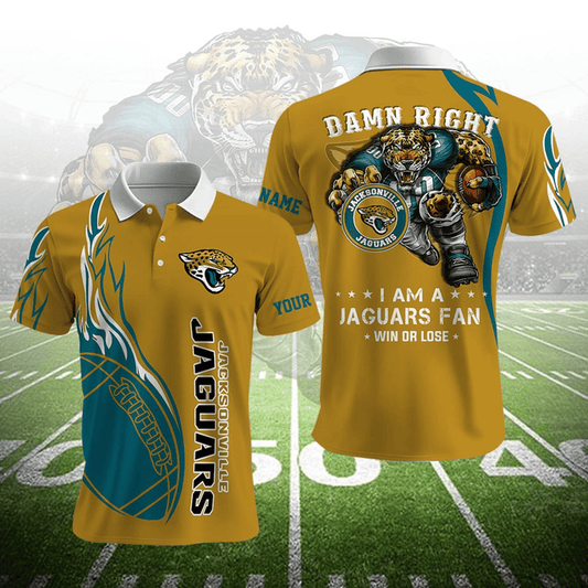 LIMITED EDITION - NEW CUSTOMIZED NFL30 JSJ JACKSONVILLE JAGUARS UNISEX T-SHIRT, POLO, HOODIE & JACKETS