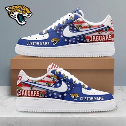 [SPECIAL OFFER] NEW CUSTOMIZED NFL30 JSJ JACKSONVILLE JAGUARS AF1 SHOES