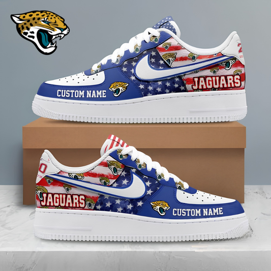 [SPECIAL OFFER] NEW CUSTOMIZED NFL30 JSJ JACKSONVILLE JAGUARS AF1 SHOES