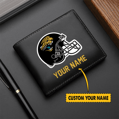 LIMITED EDITION - NEW CUSTOMIZED NFL30 JS JAGUARS LEATHER WALLET