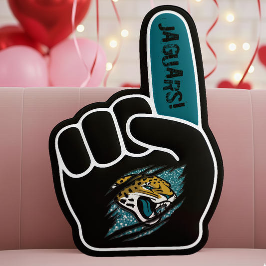LIMITED EDITION - NEW CUSTOMIZED NFL30 JSJ JACKSONVILLE JAGUARS 3D BODY PILLOW