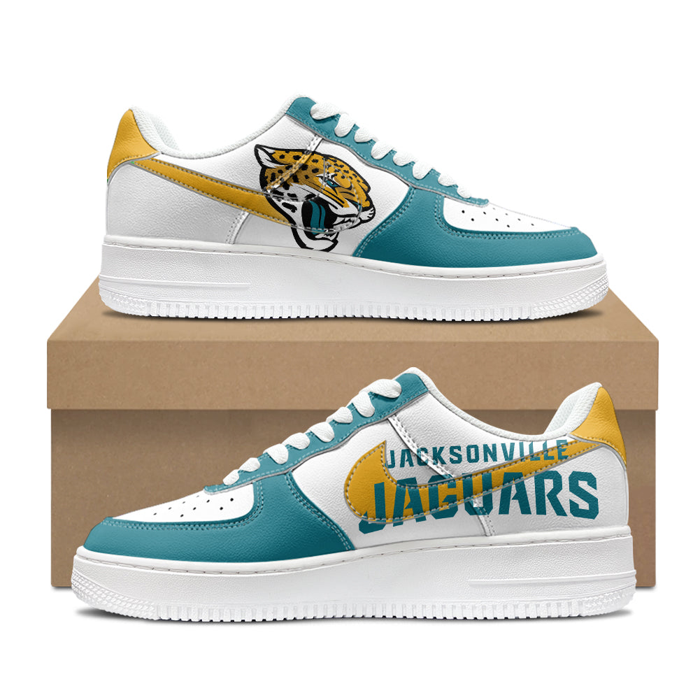 [SPECIAL OFFER] NEW CUSTOMIZED NFL30 JSJ JACKSONVILLE JAGUARS AF1 SHOES