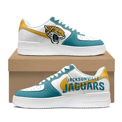 [SPECIAL OFFER] NEW CUSTOMIZED NFL30 JSJ JACKSONVILLE JAGUARS AF1 SHOES
