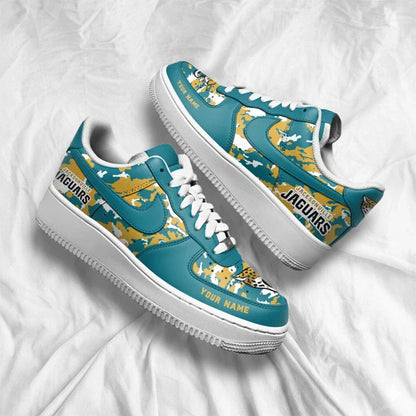 [SPECIAL OFFER] NEW CUSTOMIZED NFL30 JSJ JACKSONVILLE JAGUARS AF1 SNEAKERS