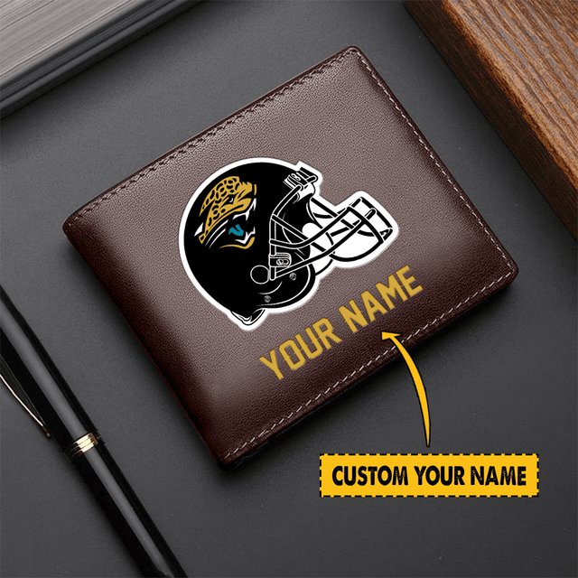 LIMITED EDITION - NEW CUSTOMIZED NFL30 JS JAGUARS LEATHER WALLET