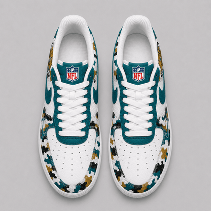 [SPECIAL OFFER] NEW CUSTOMIZED NFL30 JSJ JACKSONVILLE JAGUARS AF1 SHOES