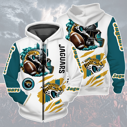 LIMITED EDITION - NEW CUSTOMIZED NFL30 JSJ JACKSONVILLE JAGUARS UNISEX T-SHIRT, POLO, HOODIE & JACKETS