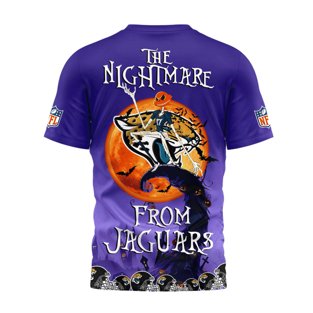 [SPECIAL OFFER] NEW CUSTOMIZED NFL30 JSJ JACKSONVILLE JAGUARS HALLOWEEN THE NIGHTMARE APPAREL