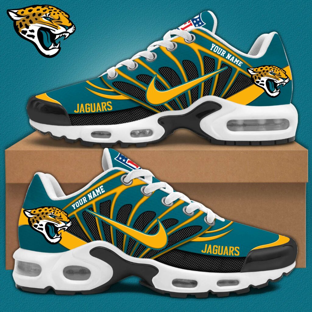 LIMITED EDITION - NEW CUSTOMIZED NFL30 JSJ JACKSONVILLE JAGUARS AIR MAX PLUS SNEAKERS
