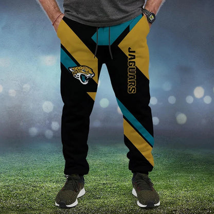 LIMITED EDITION - NEW CUSTOMIZED NFL30 JSJ JACKSONVILLE JAGUARS SWEATPANTS