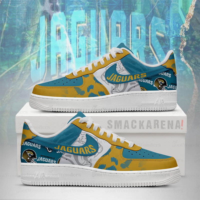 LIMITED EDITION - NEW CUSTOMIZED NFL30 JSJ JS JAGUARS AF1 SNEAKERS