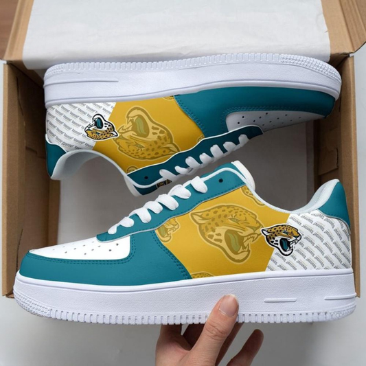 [SPECIAL OFFER] NEW CUSTOMIZED NFL30 JSJ JACKSONVILLE JAGUARS AF1 SNEAKERS
