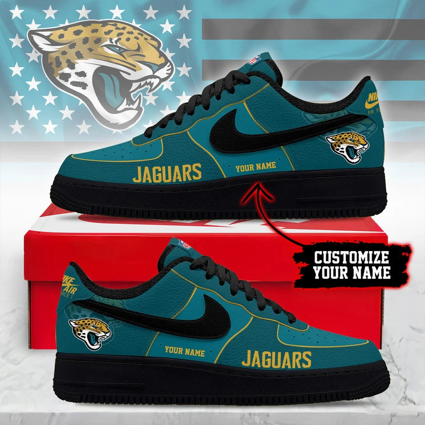 LIMITED EDITION - NEW CUSTOMIZED NFL30 JSJ JS JAGUARS AF1 SNEAKERS