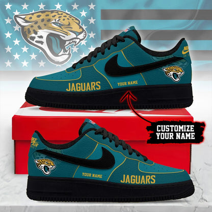 LIMITED EDITION - NEW CUSTOMIZED NFL30 JSJ JS JAGUARS AF1 SNEAKERS