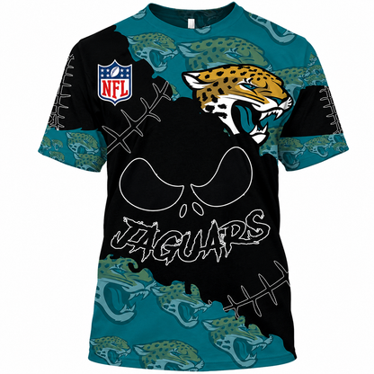 LIMITED EDITION - NEW CUSTOMIZED NFL30 JSJ JACKSONVILLE JAGUARS HALLOWEEN SKULL APPAREL FOR FANS