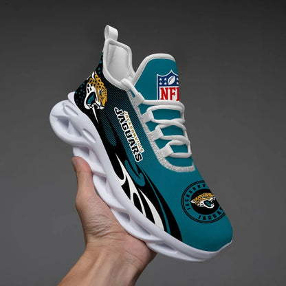 LIMITED EDITION - NEW CUSTOMIZED NFL30 JSJ JACKSONVILLE JAGUARS UNISEX MAX SOUL SHOES