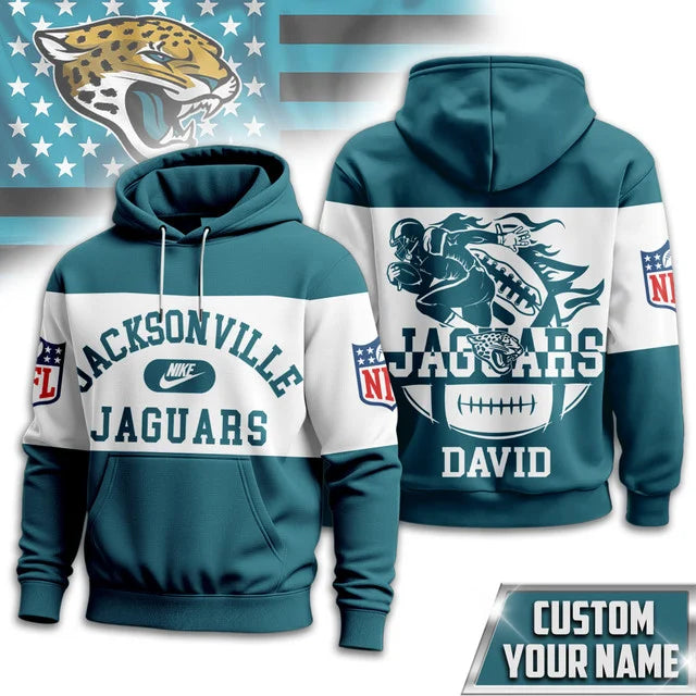 LIMITED EDITION - NEW CUSTOMIZED NFL30 JSJ JACKSONVILLE JAGUARS T-SHIRT, POLO SHIRT, ZIP POLO SHIRT, SWEATSHIRT, HOODIE & ZIP HOODIE