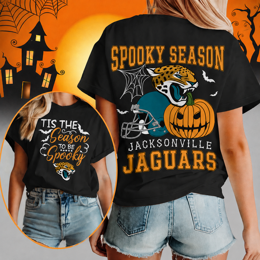 LIMITED EDITION - NEW CUSTOMIZED NFL30 JSJ JACKSONVILLE JAGUARS  HALLOWEEN T-SHIRT, HOODIE & ZIP HOODIE