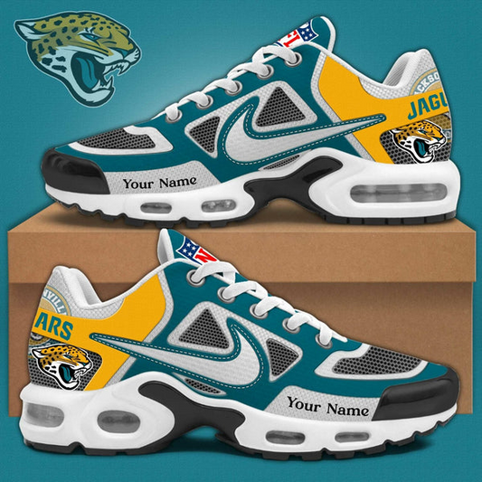 LIMITED EDITION - NEW CUSTOMIZED NFL30 JSJ JACKSONVILLE JAGUARS UNISEX AIR MAX PLUS SNEAKERS