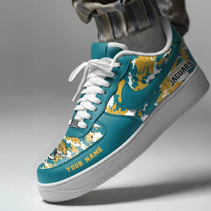 [SPECIAL OFFER] NEW CUSTOMIZED NFL30 JSJ JACKSONVILLE JAGUARS AF1 SNEAKERS