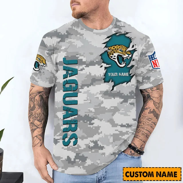 LIMITED EDITION - NEW CUSTOMIZED NFL30 JSJ JACKSONVILLE JAGUARS T-SHIRT, POLO SHIRT, ZIP POLO SHIRT, SWEATSHIRT, HOODIE & ZIP HOODIE