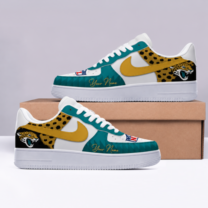 [SPECIAL OFFER] NEW CUSTOMIZED NFL30 JSJ JACKSONVILLE JAGUARS AF1 SHOES