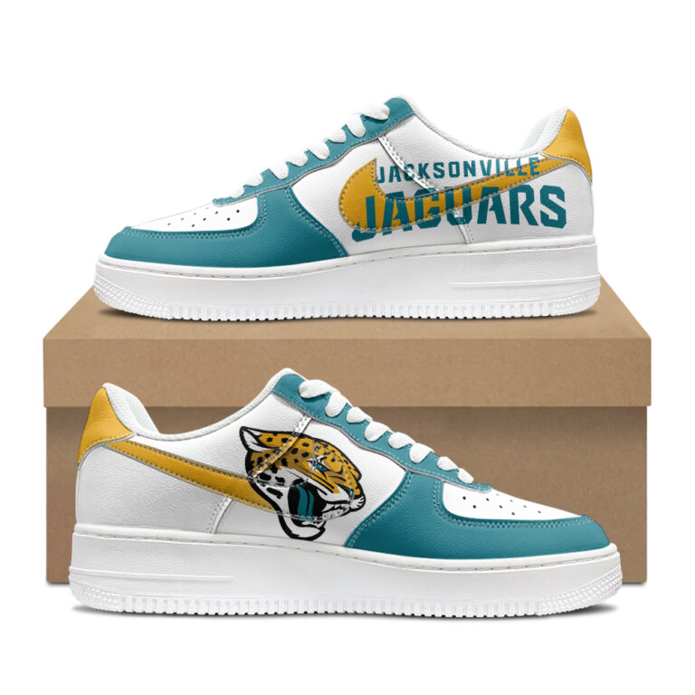 [SPECIAL OFFER] NEW CUSTOMIZED NFL30 JSJ JACKSONVILLE JAGUARS AF1 SHOES