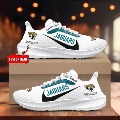[SPECIAL OFFER] NEW CUSTOMIZED NFL30 JSJ JACKSONVILLE JAGUARS ROAD RUNNING SHOES