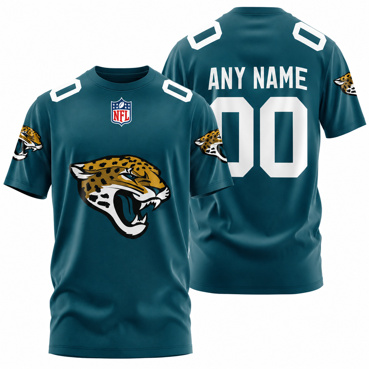 LIMITED EDITION - NEW CUSTOMIZED NFL30 JSJ JACKSONVILLE JAGUARS T-SHIRT, POLO SHIRT, ZIP POLO SHIRT, SWEATSHIRT, HOODIE & ZIP HOODIE