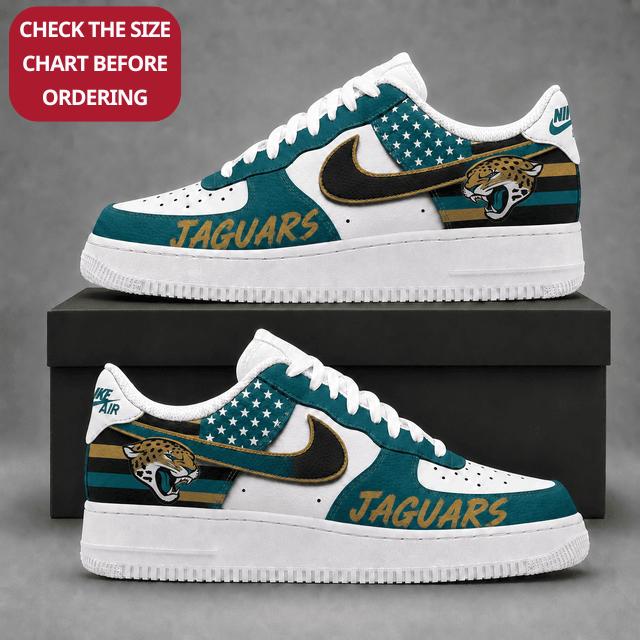 [SPECIAL OFFER] NEW CUSTOMIZED NFL30 JSJ JACKSONVILLE JAGUARS AF1 SHOES