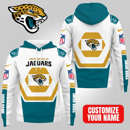 LIMITED EDITION - NEW CUSTOMIZED NFL30 JSJ JACKSONVILLE JAGUARS UNISEX T-SHIRT, POLO, HOODIE & JACKETS