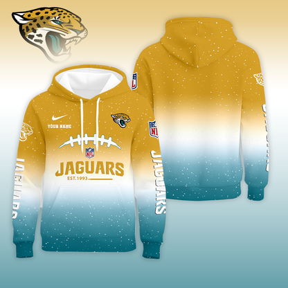 LIMITED EDITION - NEW CUSTOMIZED NFL30 JSJ JACKSONVILLE JAGUARS UNISEX T-SHIRT, POLO, HOODIE & JACKETS