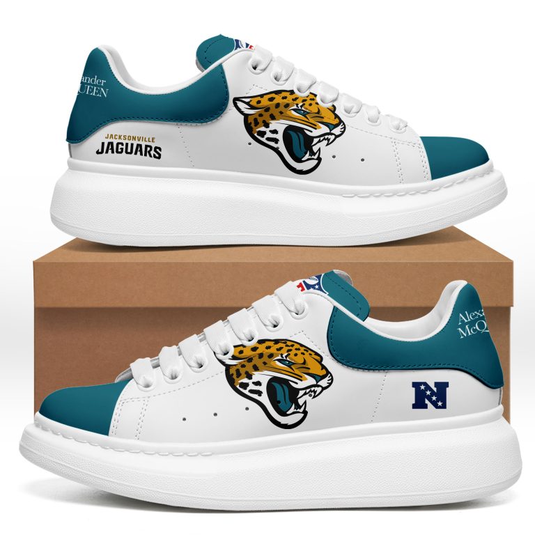 [SPECIAL OFFER] NEW CUSTOMIZED NFL30 JSJ JACKSONVILLE JAGUARS MCQUEEN SHOES
