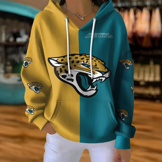 [SPECIAL OFFER] NEW CUSTOMIZED NFL30 JSJ JACKSONVILLE JAGUARS RIBBED HOODIE & SWEATSHIRT