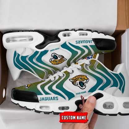 LIMITED EDITION - NEW CUSTOMIZED NFL30 JSJ JACKSONVILLE JAGUARS AIR MAX PLUS SNEAKERS